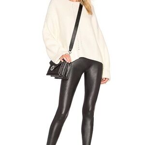 Spanx faux leather leggings size medium